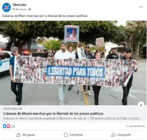 Cubans in Miami march for the freedom of political prisoners — Anti-Communist Movement news