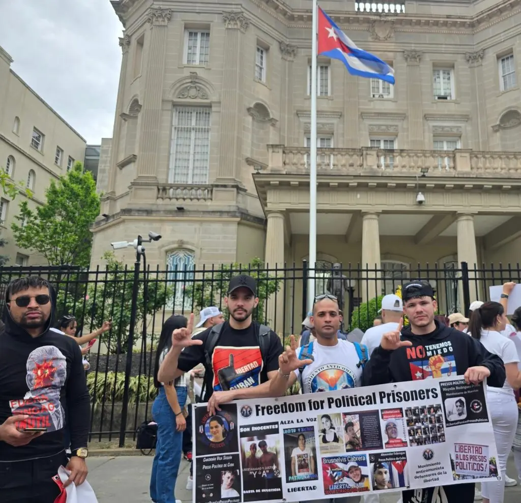 At the Cuban Embassy, Washington D.C.