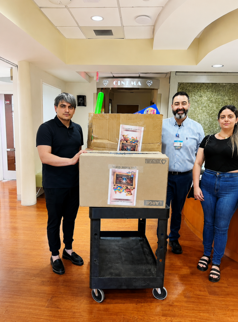 Toy donation to hospitalized children